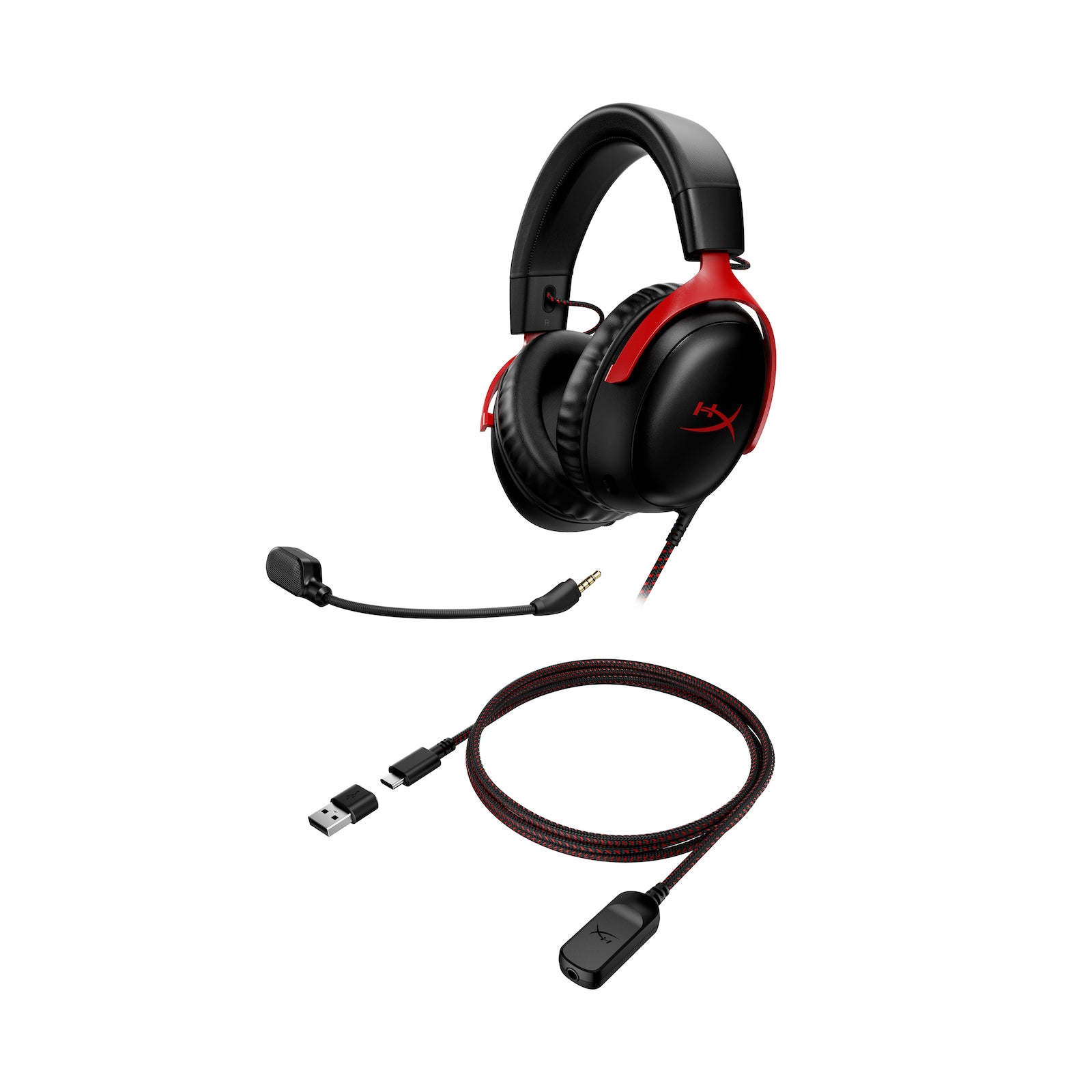 HyperX Cloud III Schwarz-Rot – Klassisches Design für Langzeitkomfort