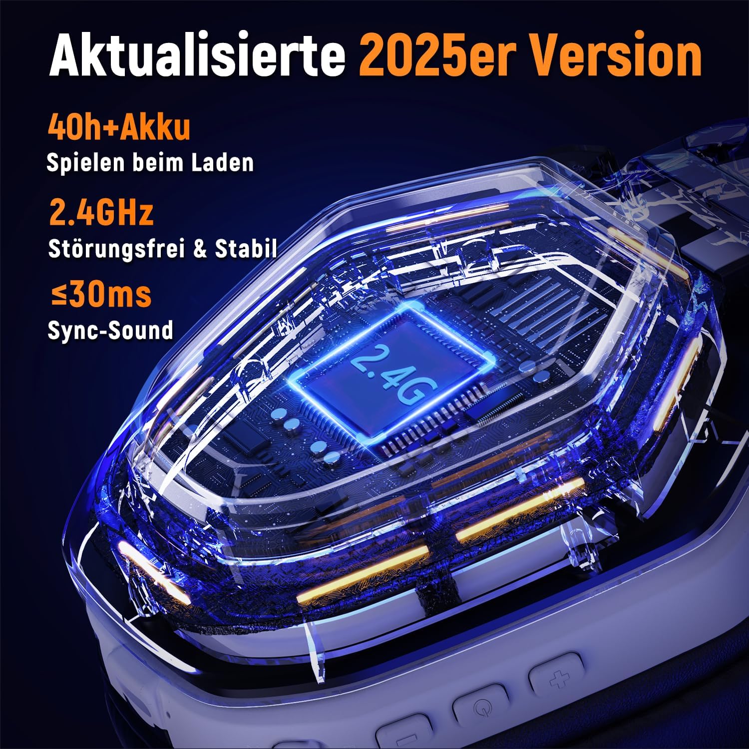 Wireless Gaming Headset unter 50€ – Ozeino OW810 mit USB-C Ladeanschluss und Dongle-Schnittstelle