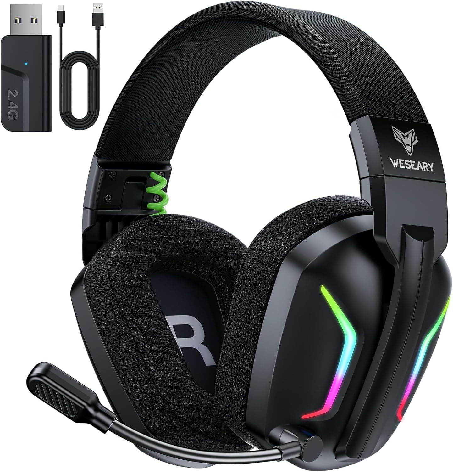 Ultimativ Beste Wireless Gaming Headsets unter 50€ – WESEARY WG1 faltbares Wireless Gaming Headset
