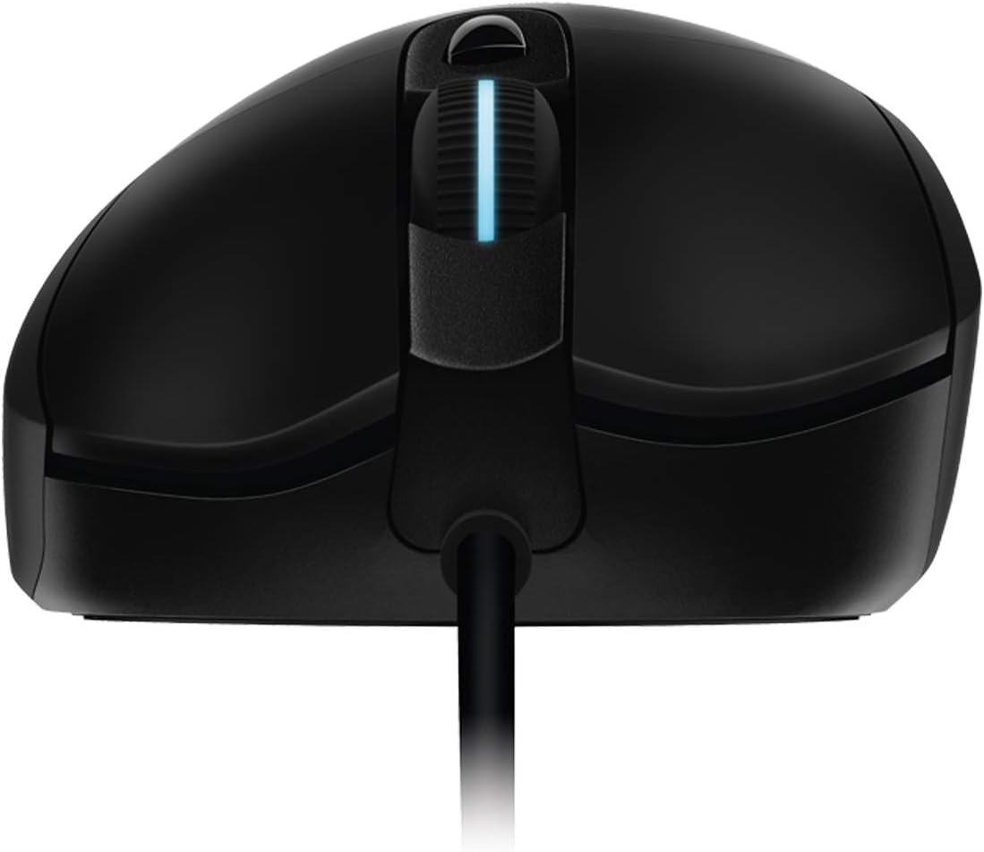 Logitech G403 HERO Seitenansicht Gummigriffe – Gaming Mäuse 30 bis 70 Euro ergonomisch