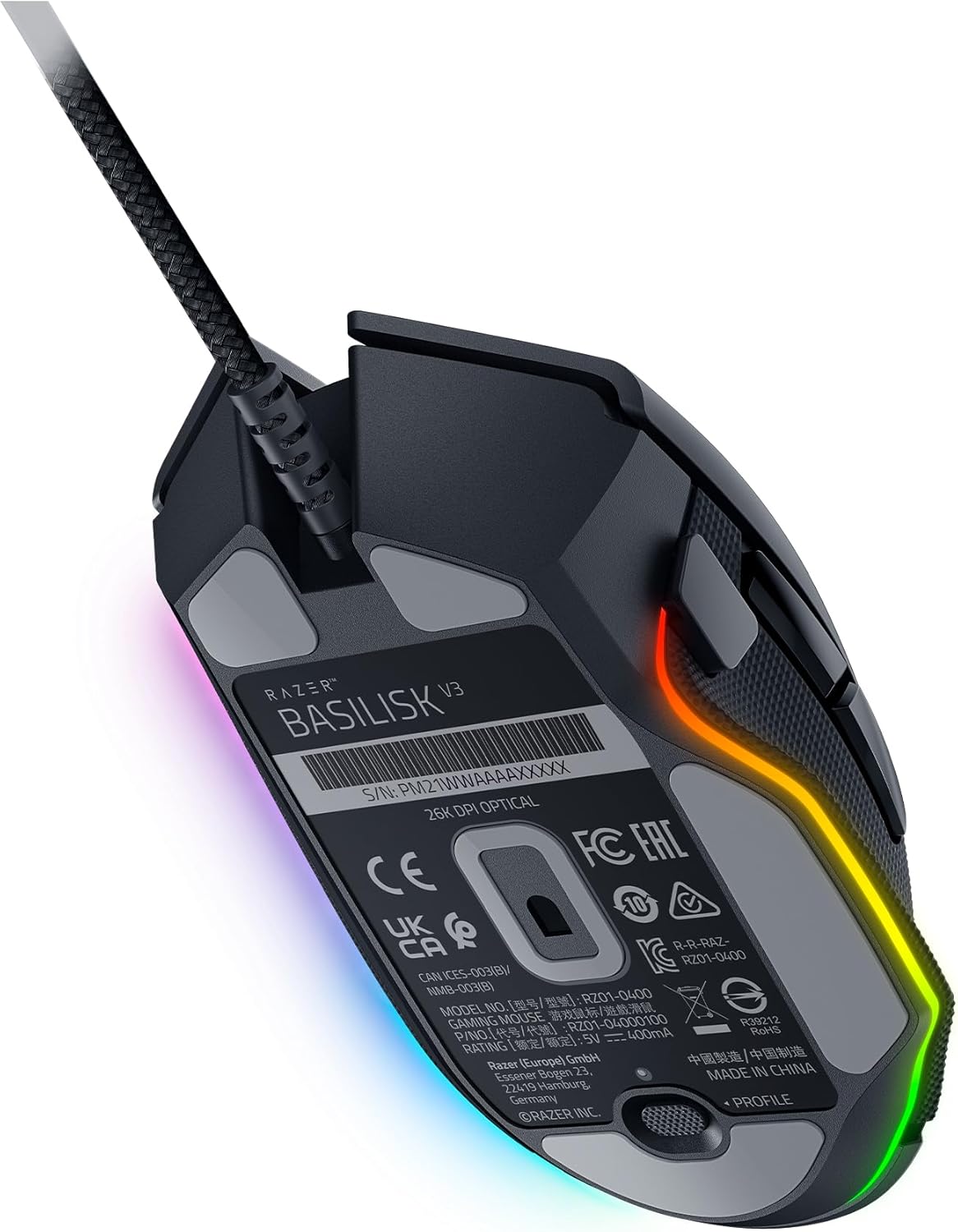Razer Basilisk V3 RGB Chroma im Gaming Setup – beste Gaming Maus 30 bis 70 Euro 2026