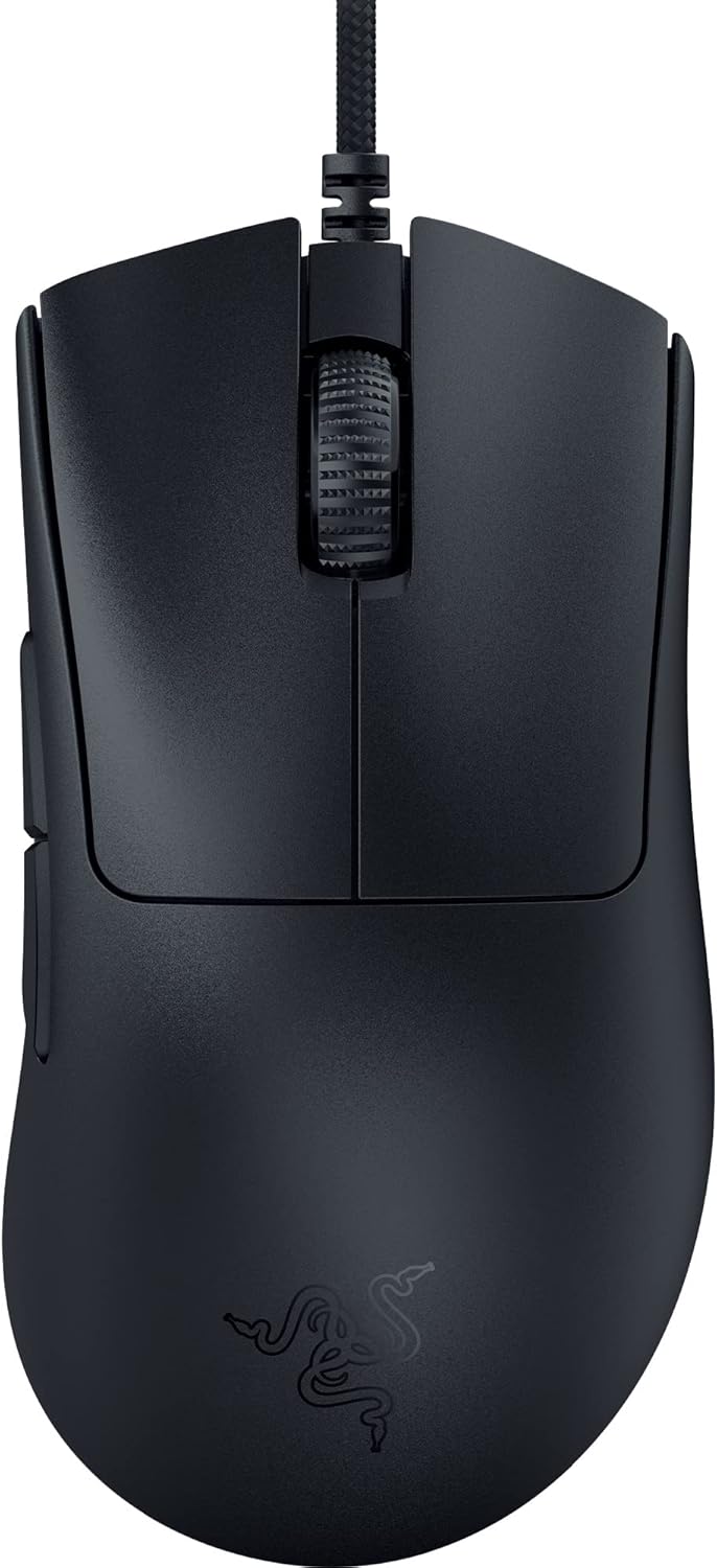 Razer DeathAdder V3 Gaming Maus schwarz Frontansicht – beste Gaming Maus 30 bis 70 Euro