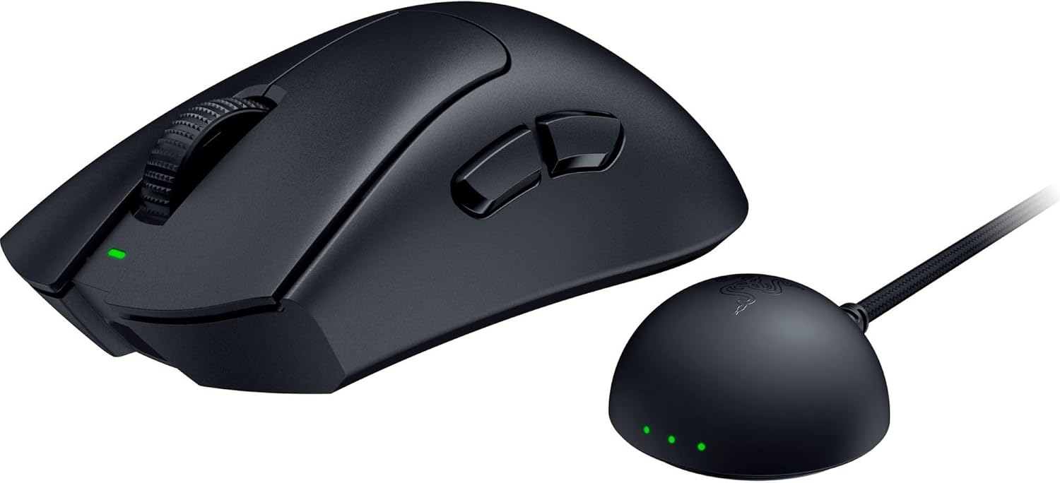 Razer DeathAdder V4 Pro Ergonomie - kabellose Gaming Maus ab 70€ Seitenansicht