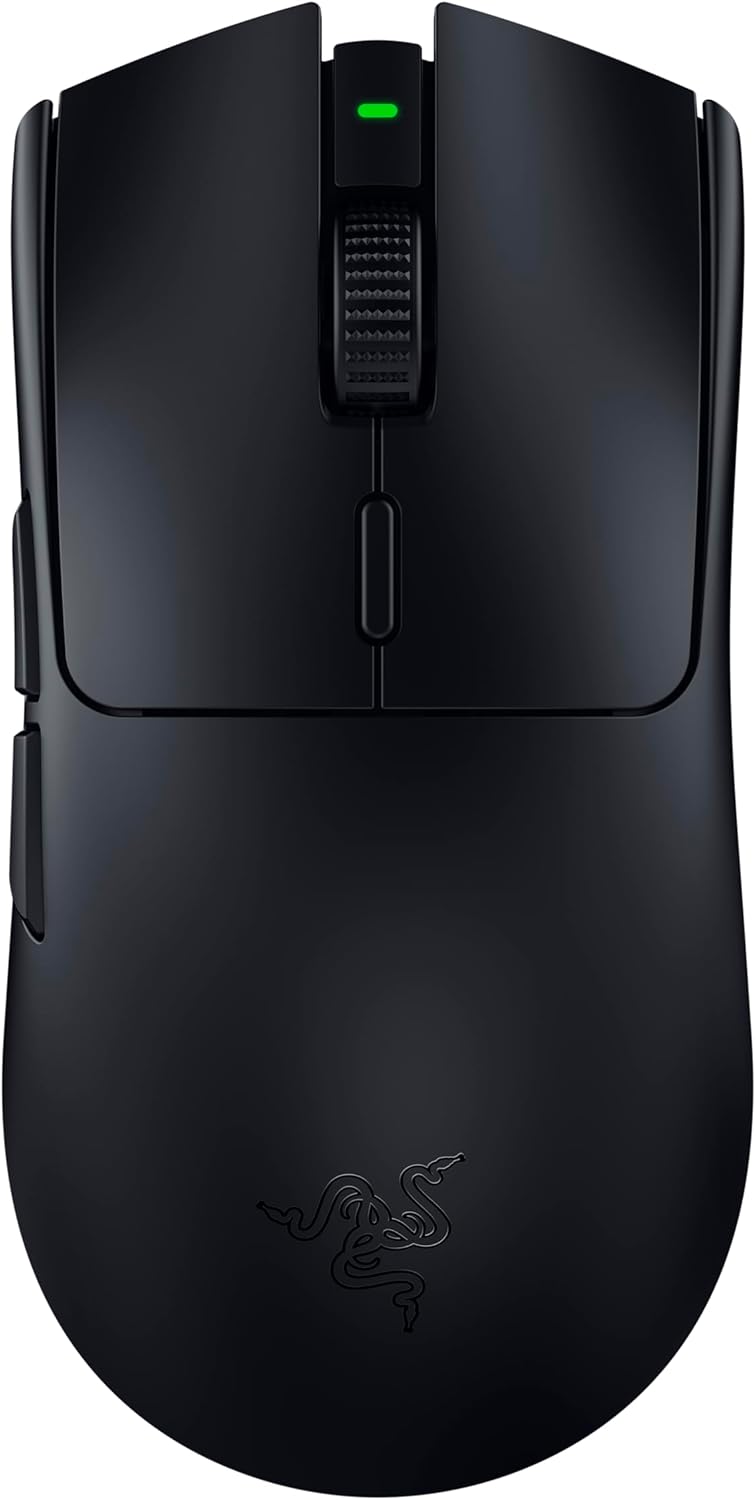 Razer Viper V3 HyperSpeed kabellose Gaming Maus schwarz Frontansicht – beste kabellose Gaming Maus bis 70€