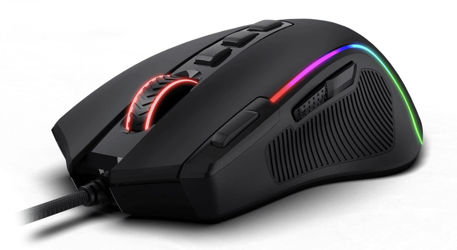 Redragon M612 Predator Seitenansicht Tasten – Gaming Maus unter 30€ mit 11 programmierbaren Tasten